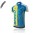 2016 Speed Wielershirt Met Korte Mouwen Blauw Gele