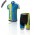2016 Speed Fietskleding Korte Mouw+Fietsbroeken Korte Blauw Gele