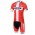 2016 Stolting Fietskleding Wielershirt Korte Mouwen+Fietsbroek Korte Rood