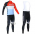 Trek Factory Racing 2014 Fietskleding Wielershirt Lange Mouwen+Lange Fietsbroeken Bib Rood Wit