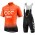 CCC Team Reno Orange 2019 Fietskleding Set Wielershirt Korte Mouw+Korte Fietsbroeken Bib